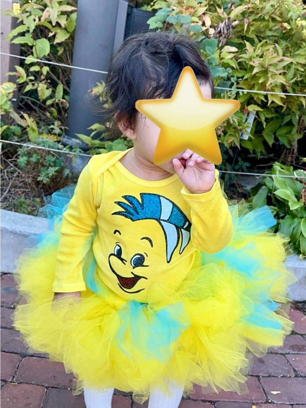 CUSTOM DISNEY INSPIRED FLOUNDER OUTFIT The Little Mermaid)